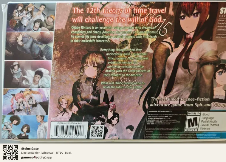 Steins;Gate Computer, NTSC box back