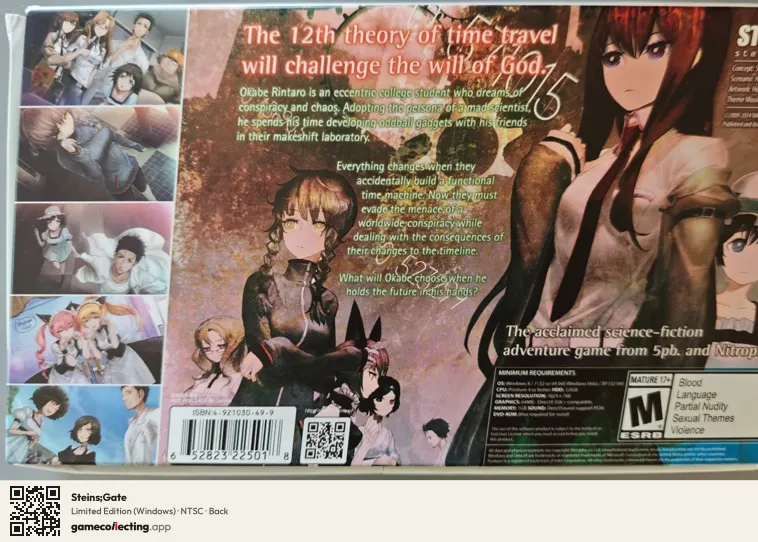 Steins;Gate Computer, NTSC box back