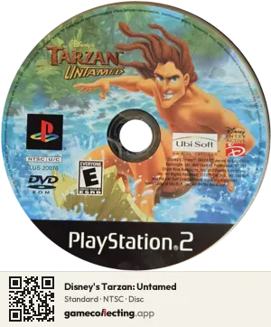 Disney's Tarzan: Untamed PlayStation 2, NTSC disc