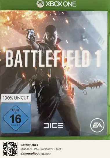 Battlefield 1 Xbox One, Germany box front