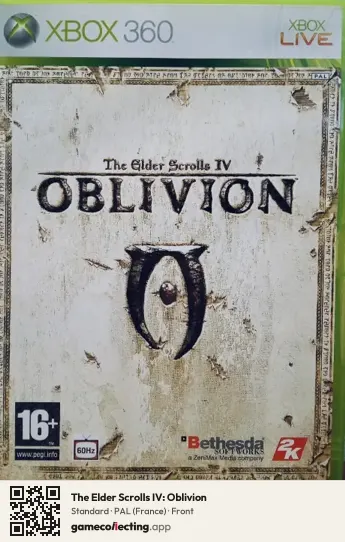 The Elder Scrolls IV: Oblivion Xbox 360, France box front