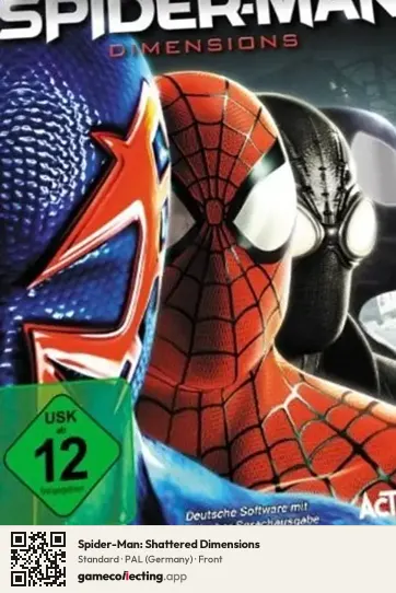 Spider-Man: Shattered Dimensions Xbox 360, Germany box front