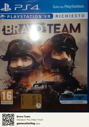 Bravo Team PlayStation 4, Italy box front