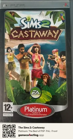 The Sims 2: Castaway PlayStation Portable, PAL box front