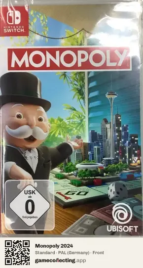 Monopoly 2024 Nintendo Switch, Germany box front