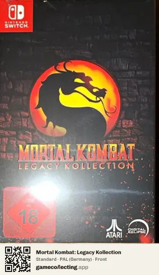 Mortal Kombat: Legacy Kollection Nintendo Switch, Germany box front