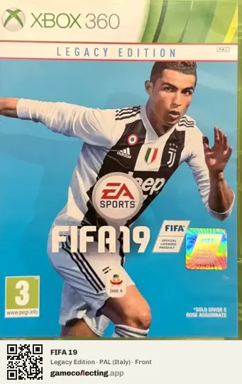 FIFA 19 Xbox 360, Italy box front