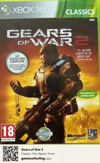 Gears of War 2 Xbox 360, Spain box front