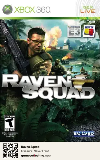 Raven Squad Xbox 360, NTSC box front
