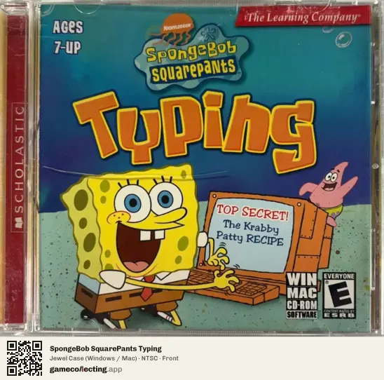 SpongeBob SquarePants Typing Computer, NTSC box front