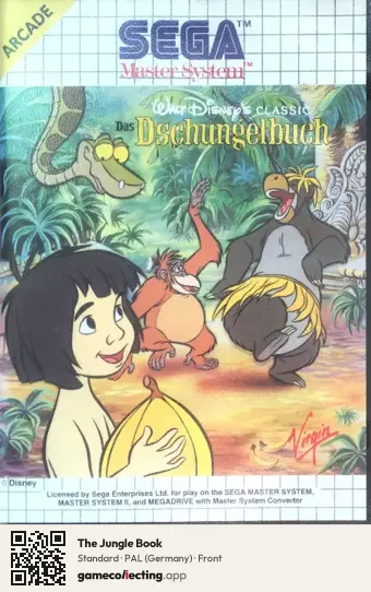 The Jungle Book Sega Master System, Germany box front