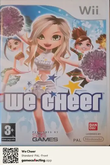 We Cheer Nintendo Wii, PAL box front