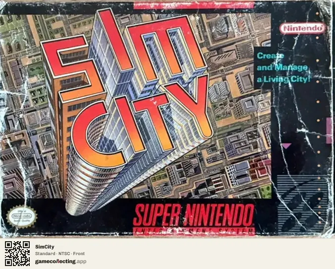 SimCity Super Nintendo Entertainment System, NTSC box front
