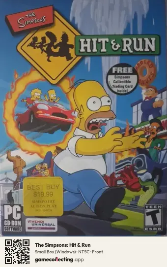 The Simpsons: Hit & Run Computer, NTSC box front