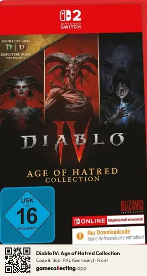 Diablo IV: Age of Hatred Collection Nintendo Switch 2, Germany box front
