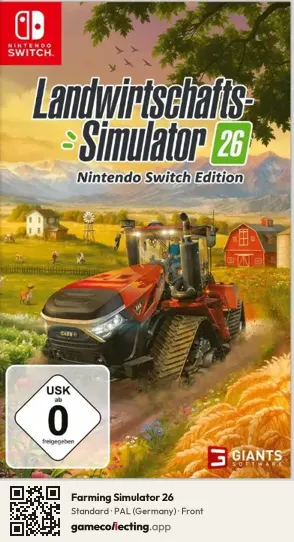 Farming Simulator 26 Nintendo Switch, Germany box front