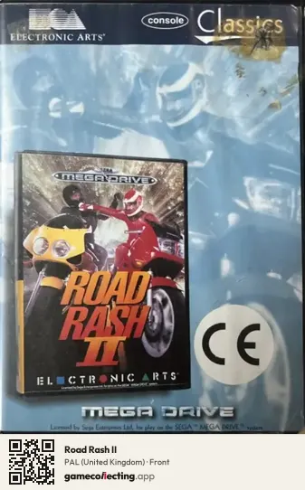Road Rash II Sega Mega Drive / Genesis, United Kingdom box front