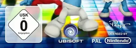 The Smurfs: Dance Party, the USK square on its front