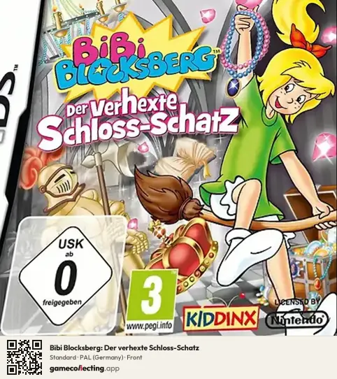 Bibi Blocksberg: Der verhexte Schloss-Schatz Nintendo DS, Germany box front