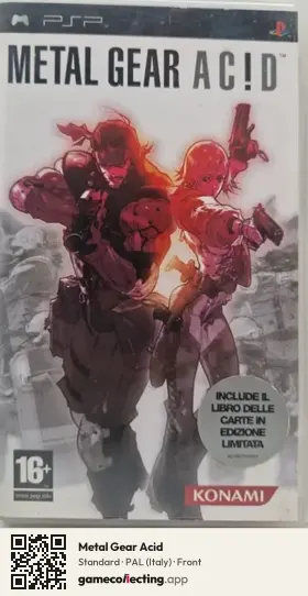 Metal Gear Acid PlayStation Portable, Italy box front
