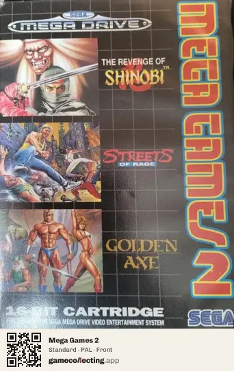 Mega Games 2 Sega Mega Drive / Genesis, PAL box front