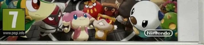 Pokémon Rumble Blast, the PEGI square on its front