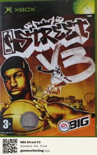 NBA Street V3 Xbox, PAL box front