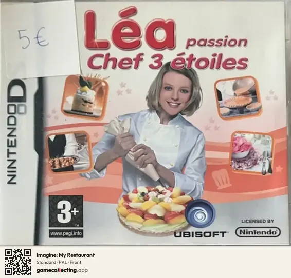 Imagine: My Restaurant Nintendo DS, PAL box front