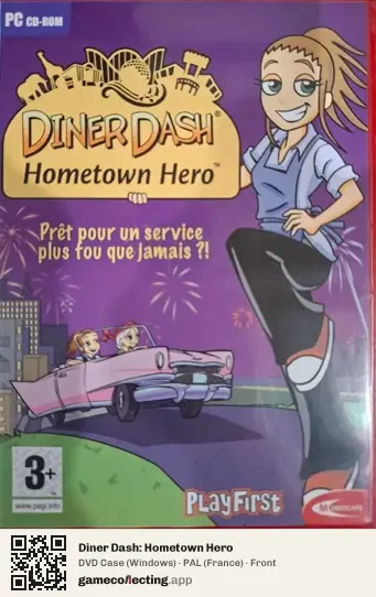 Diner Dash: Hometown Hero Computer, France box front