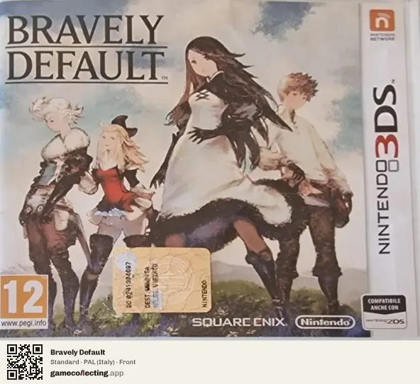 Bravely Default Nintendo 3DS, Italy box front