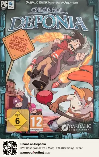 Chaos on Deponia Computer, Germany box front