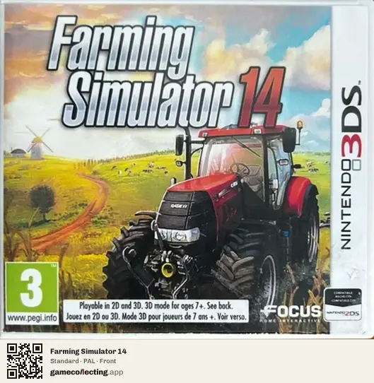 Farming Simulator 14 Nintendo 3DS, PAL box front
