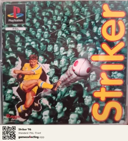 Striker '96 PlayStation, PAL box front
