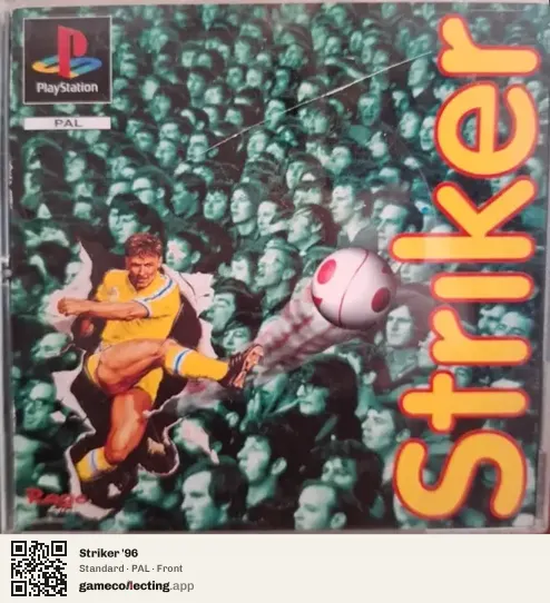 Striker '96 PlayStation, PAL box front