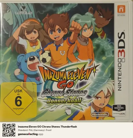 Inazuma Eleven GO Chrono Stones: Thunderflash Nintendo 3DS, Germany box front