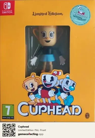 Cuphead Nintendo Switch, PAL box front
