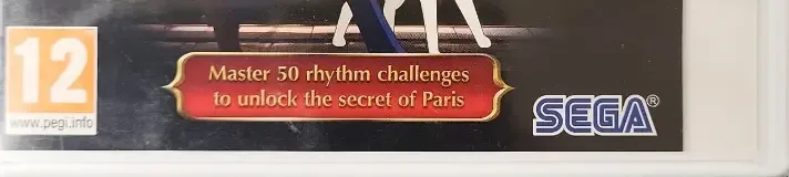 Rhythm Thief & the Emperor's Treasure, the PEGI square on its front