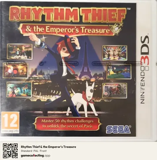 Rhythm Thief & the Emperor's Treasure Nintendo 3DS, PAL box front