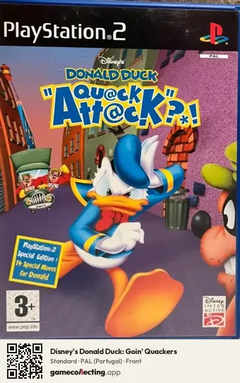 Disney's Donald Duck: Goin' Quackers PlayStation 2, Portugal box front