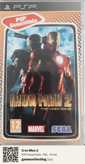 Iron Man 2 PlayStation Portable, PAL box front