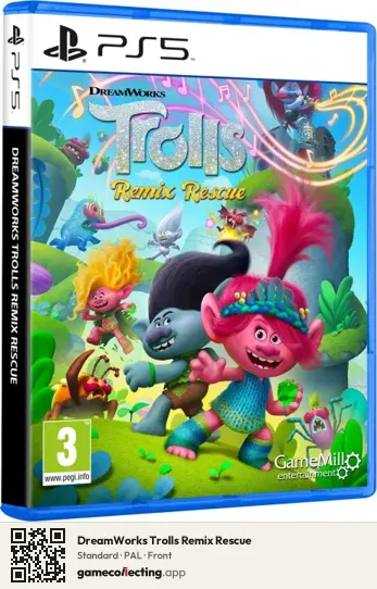 DreamWorks Trolls Remix Rescue PlayStation 5, PAL box front