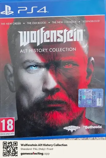 Wolfenstein Alt History Collection PlayStation 4, Italy box front