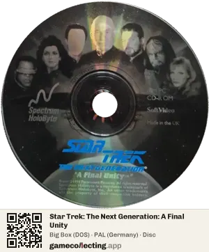 Star Trek: The Next Generation: A Final Unity Computer, PAL disc