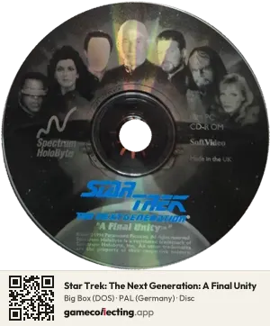 Star Trek: The Next Generation: A Final Unity Computer, PAL disc