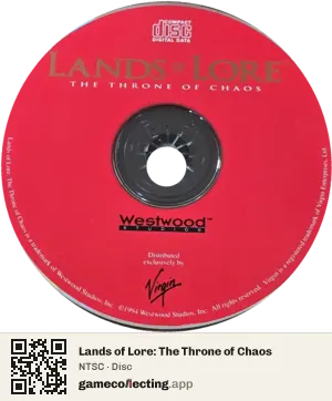 Lands of Lore: The Throne of Chaos Computer, NTSC disc