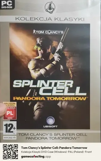 Tom Clancy's Splinter Cell: Pandora Tomorrow Computer, Poland box front