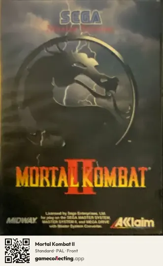Mortal Kombat II Sega Master System, PAL box front