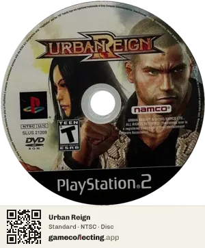 Urban Reign PlayStation 2, NTSC disc