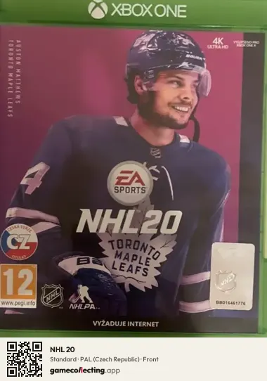 NHL 20 Xbox One, Czech Republic box front