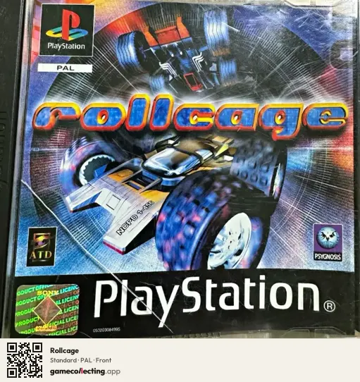 Rollcage PlayStation, PAL box front
